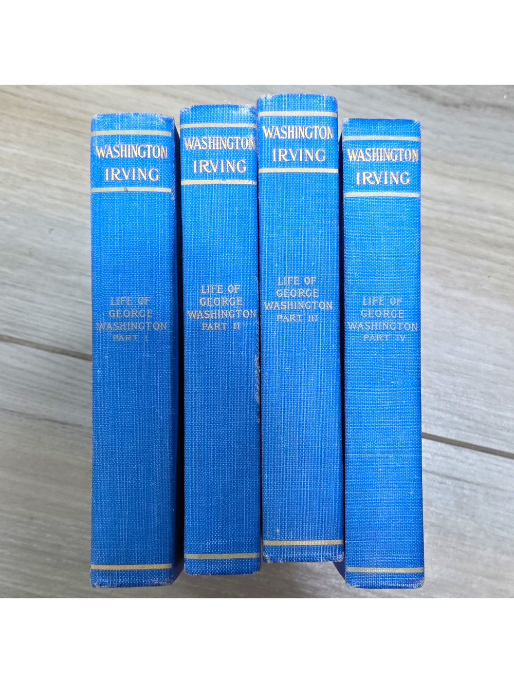 Washington Irving Life of George Washington 4 Vol Set Illus HC Collier NY 1904